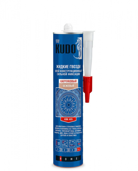 Герметик KUDO KSK-152 силиконовый нейтральный высокотемпературный,черный, 280 мл