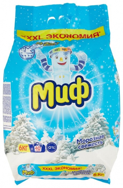 Стиральный порошок МИФ автомат 6кг Морозная свежесть *1