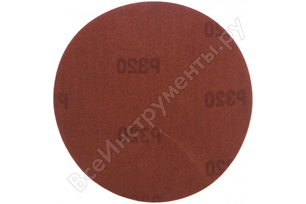 Круг абразивный на ворсовой подложке под "липучку" Р500, 125мм, 10шт/73875