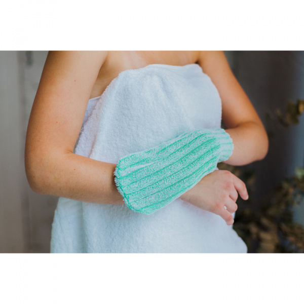 Мочалка-варежка массажная Жесткая  МИКС   1522316