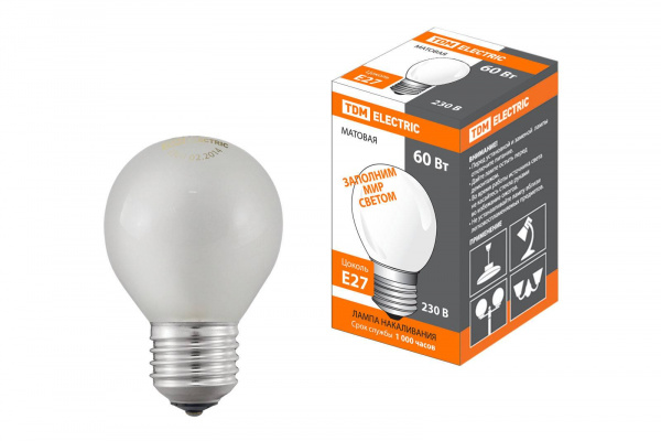 Лампа накаливания 60Вт Е27