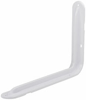 Кронштейн-уголок усиленный 200х300мм белый (1,0мм) /65971