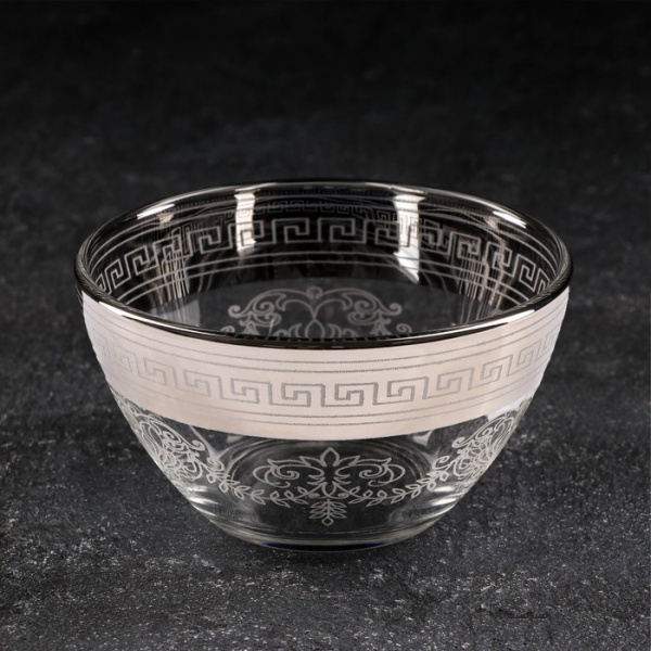 Салатник «Барокко», d=11 см, c гравировкой и напылением, цвет напыления золотой/7693254