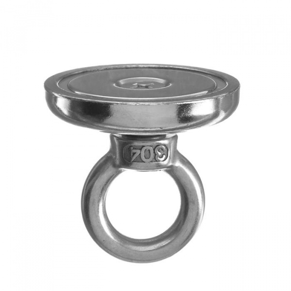 Магнит неодимовый Cartage с петлёй для авто, d 42 мм, сцепление 32 кг /5180108