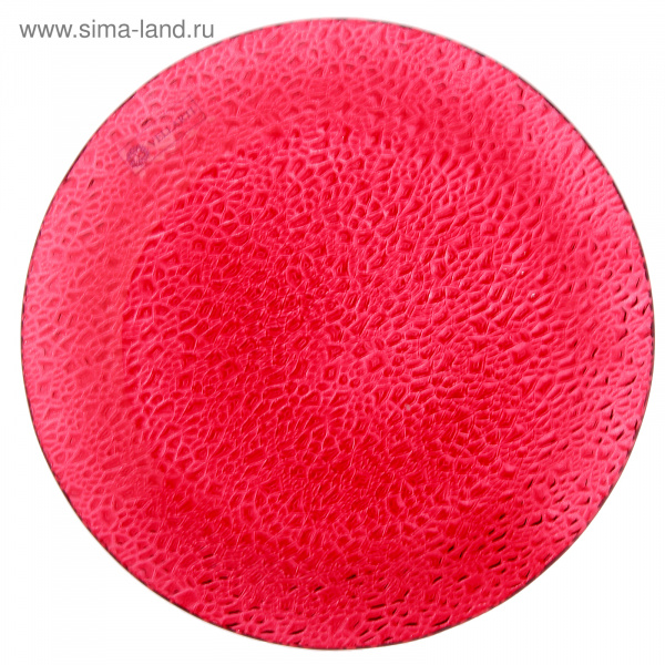 Тарелка d=20см красная  плоская  2846556