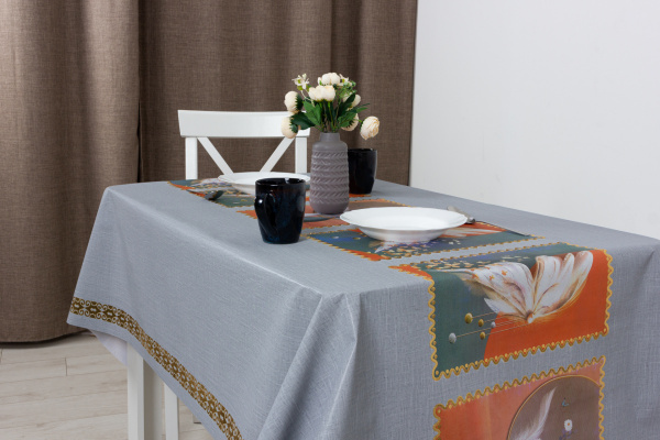 КЛЕЕНКА АУРУМ КОЛОР, 140 СМ, GS-815D-G, ТРАТТОРИЯ