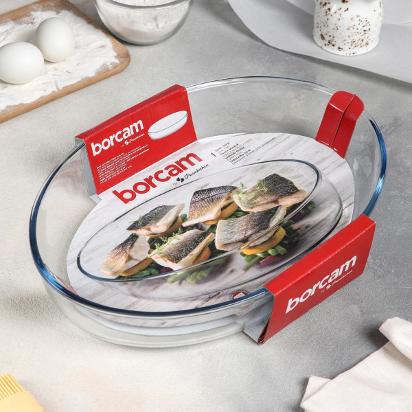 Форма для выпечки овальная 3л. Borcam 3532144