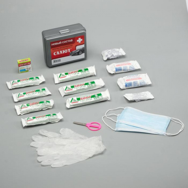 Автомобильная аптечка первой помощи "Салют", футляр 2ПМ 6073171