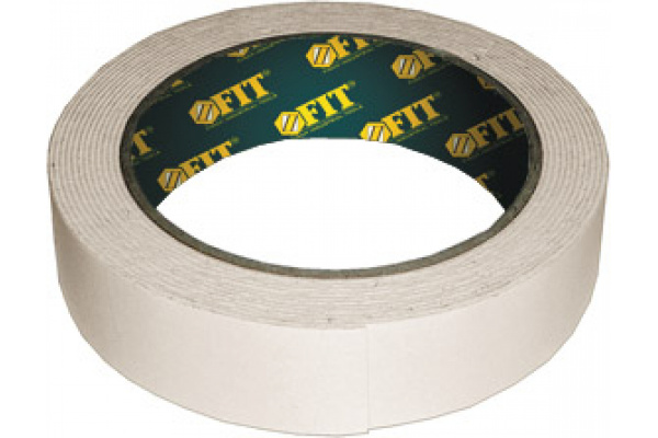 Лента клеящаяся двусторонняя 19ммх5м FIT 11785