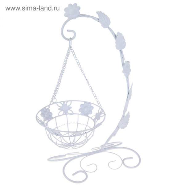 Кашпо подвесное на подставке "Цветы" 33*20*53см 1262214