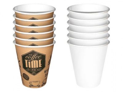 Набор биоразлагаемых бумажных стаканов 185 мл, 6 шт, серия ECO, PERFECTO LINEA (47-185006)