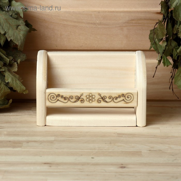 Полочка для масел "Узор", 4 пузырька, 17х11 см/2310780