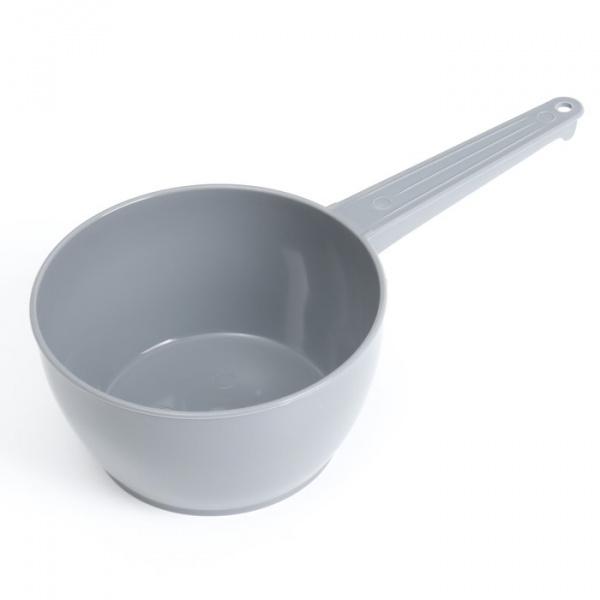 Ковш пластиковый для купания и мытья головы, детский банный ковшик, 1л., цв. серый /10349057