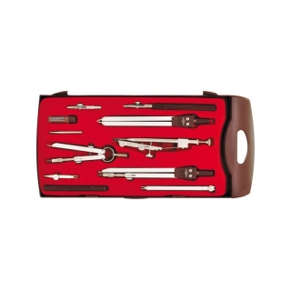 Готовальня, 11 предметов, с европодвесом, (ROTONDO)  84310