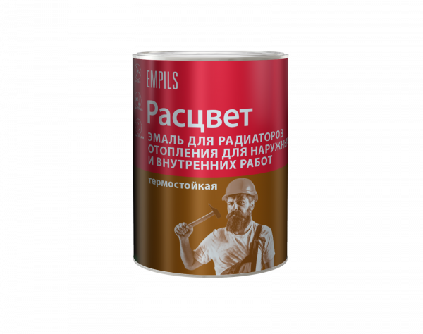 Эмаль для радиаторов отопления «РАСЦВЕТ» алкидная для наружных и внутренних работ белая 1 кг
