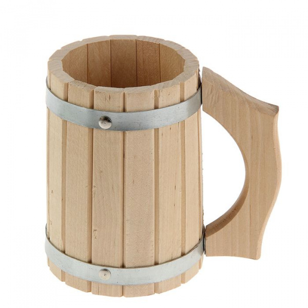 Кружка 1л, береза 1283036