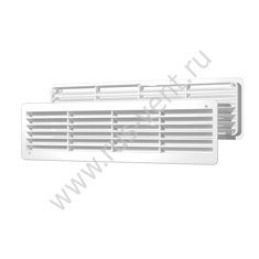 Решетка вентиляционная переточная АБС 455х133 белая (4513РП)