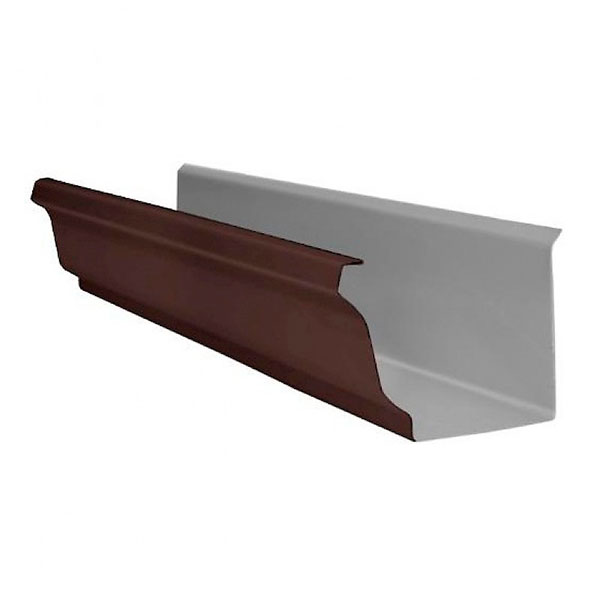 Желоб водосточный 120*86*3000 корич RAL8017