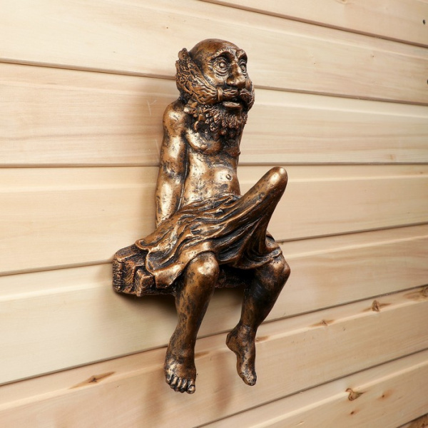 Консоль-навес "Дед в полотенце" 34,5х22х12,5см/3954678