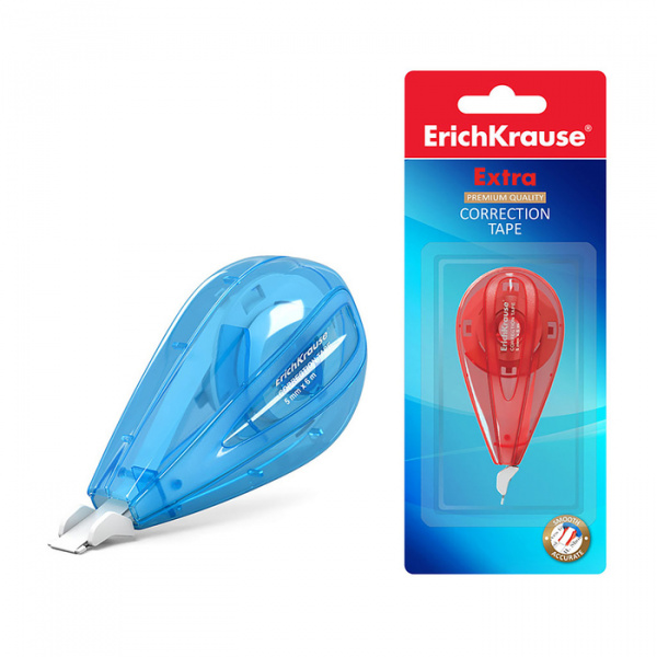 Корректирующая лента 5 мм х 6 м, ErichKrause Extra, блистер, микс /1013715