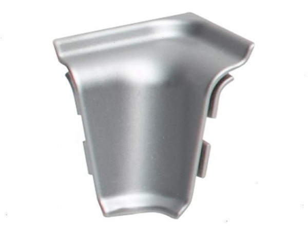 Внутренний угол для столешницы ИДЕАЛ Металлик серебристый