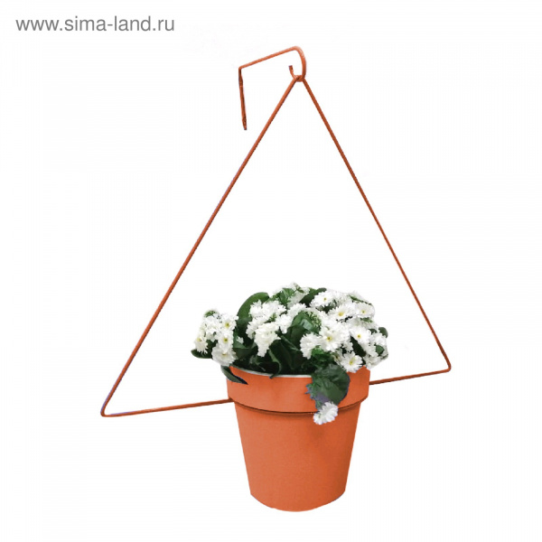 Держатель для кашпо, d = 17,5 см, с кронштейном, оранжевый /4961507