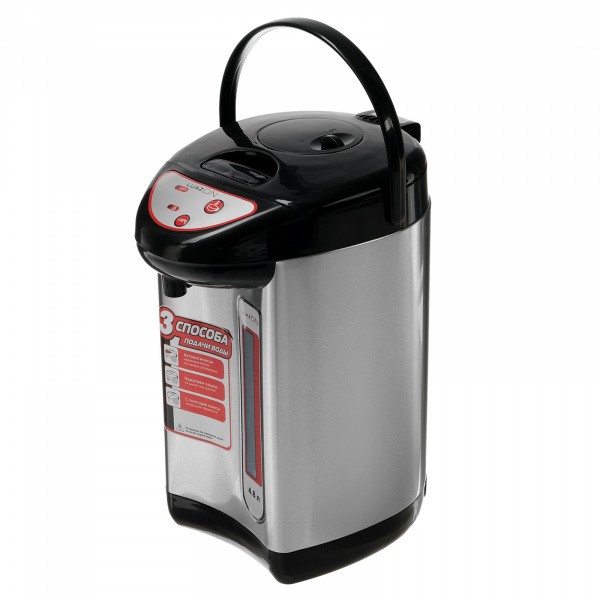 Термопот LuazON LET-4001, 750 Вт, 4,8 л, 3 способа подачи воды, серый 3911075 