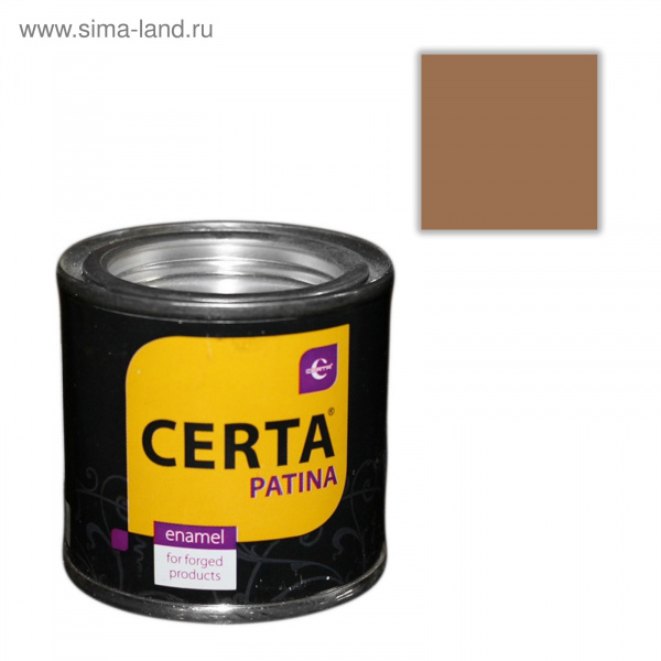 Эмаль для кузнечных и дизайнерских работ «Церта-Патина», ж/б, 0,08кг, медь /2442276