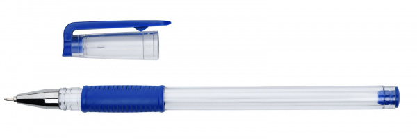 Ручка маслян. INFORMAT синий 0,5мм прозр. корпус игольчатый наконеч. /103188