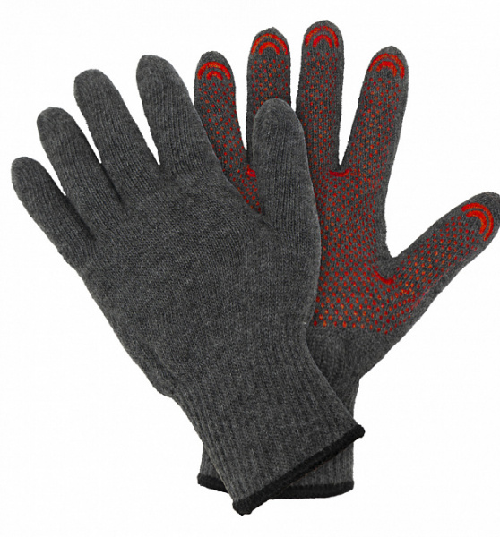 Перчатки вязаные шерстяные Перчатки c точкой 55НТ
