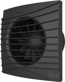 Вентилятор осевой вытяжной с обратным клапаном D100/SILENT 4C Matt black