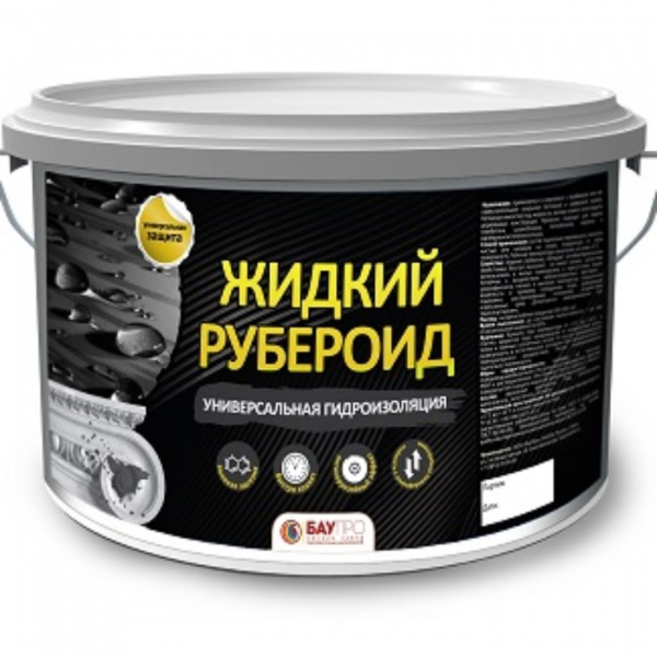 Рубероид жидкий БауПро Профи серый 2,5кг /10032632