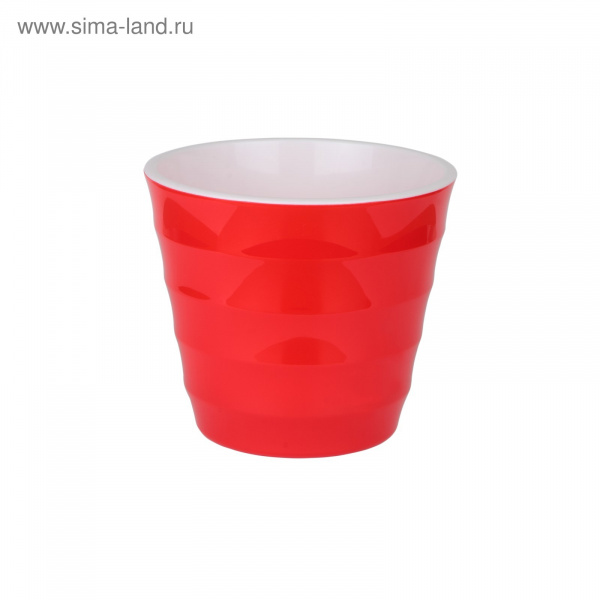 Пластиковый горшок с вкладкой "Лаура", цвет красный 4206500