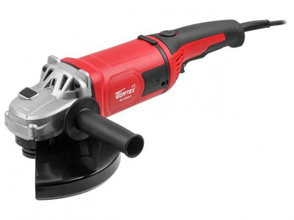Двуручная углошлифмашина WORTEX LX AG 2326-3 в кор. (2100 Вт, диск 230х22 мм, плавный пуск) (0319091