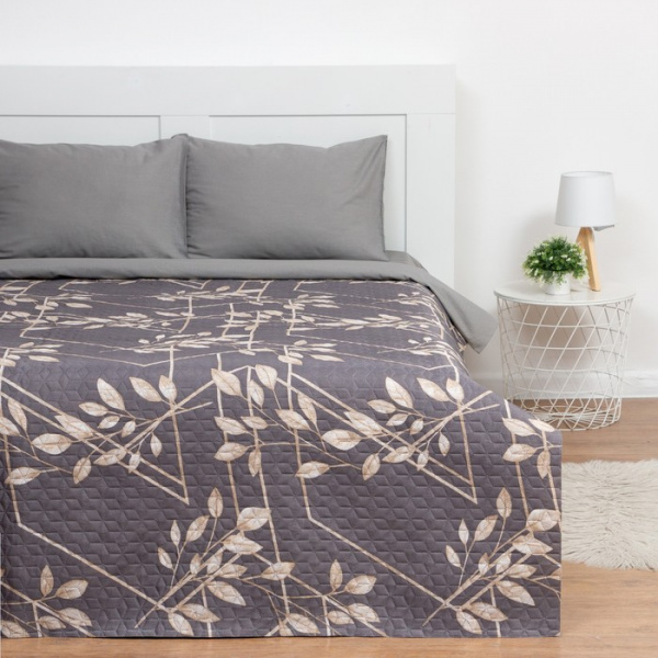 Покрывало евро макси Экономь и Я "Листопад" 240*210±5см, 100% полиэстер, 190гр/м2 /7581115