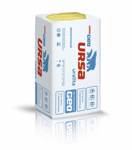 Вата минер. УРСА Терра 35QN (3000-1200-200) 0.72m3 Скатная крыша