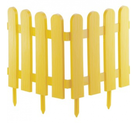 Забор декоративный "Классика" 29 x 224 см, желтый Россия Palisad/65002