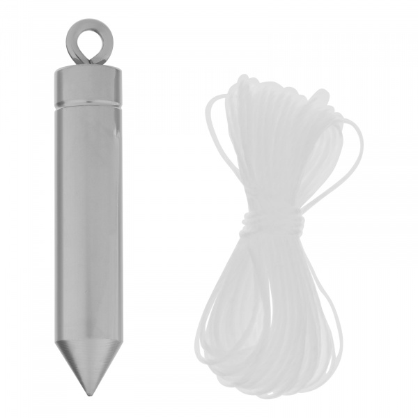 Отвес цилиндрический, 100 г, шнур 5 м Matrix/84836