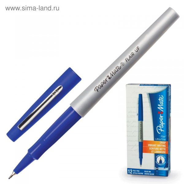 Роллер FLAIR UF, синий 0,8 мм, (PAPER MATE) РУЧКА  PM-S0901331