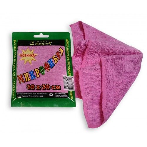 Салфетка Цирлих-Манирлих микрофибра 30*30см. *50