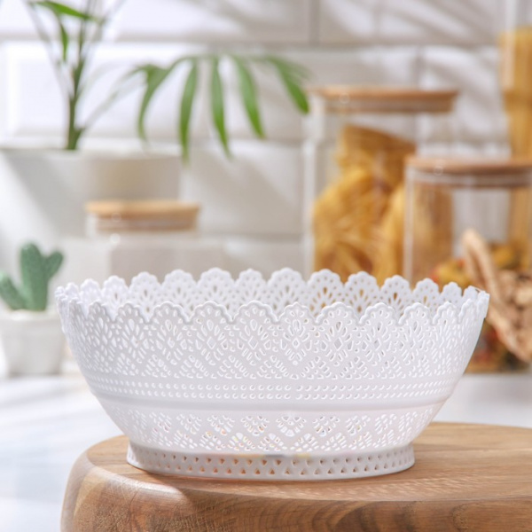 Ваза для хлеба и фруктов «Зефир. Принт», d=20 см, цвет МИКС /2563784