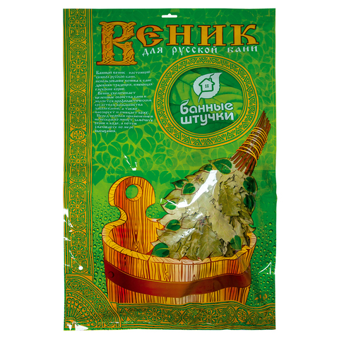 Веник дубовый с мятой в упаковке "Банные штучки" 32020