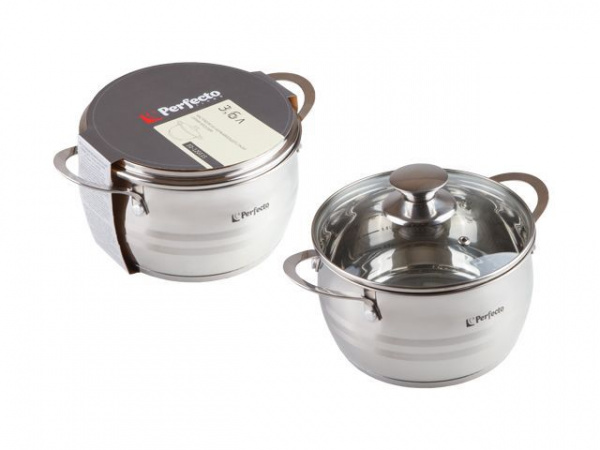 Кастрюля из нерж.стали, 3.8 л, ф 20 x 11.5, серия ARCELIA (Арселия), PERFECTO LINEA