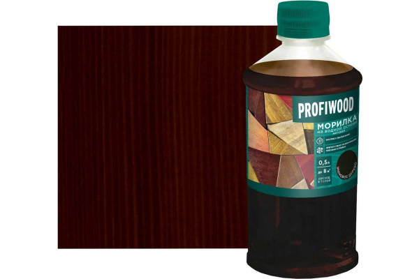 Морилка на водной основе PROFIWOOD эбеновое дерево 0.5 л / 0.5 кг