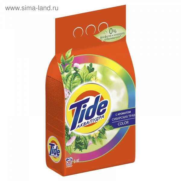 Стиральный порошок ТАЙД автомат 3кг. с ароматом Сибирских трав 