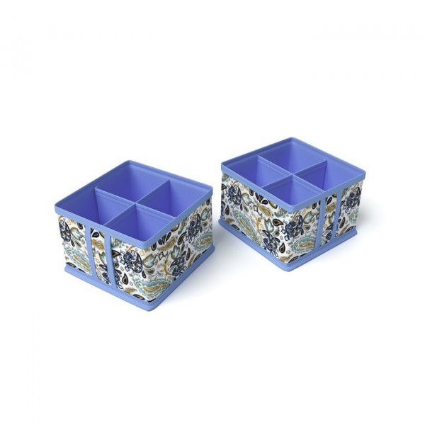 Кофр для косметики и мелочей "Грация", 4 ячейки, 15х15х10 см 4939721