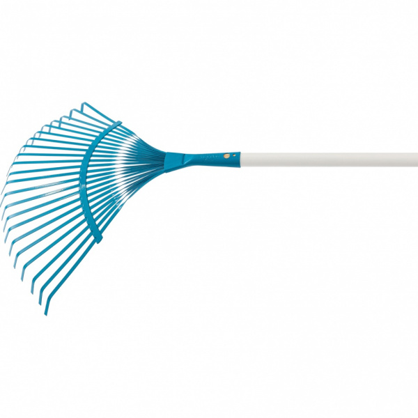 Грабли веерные стальные, 420 х 1550 мм, 22 плоских зуба, лакированный черенок, Luxe Palisad/61788