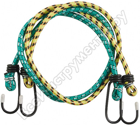 Ремень багажный со стальными крюками, 2шт, 120см*7мм 64894