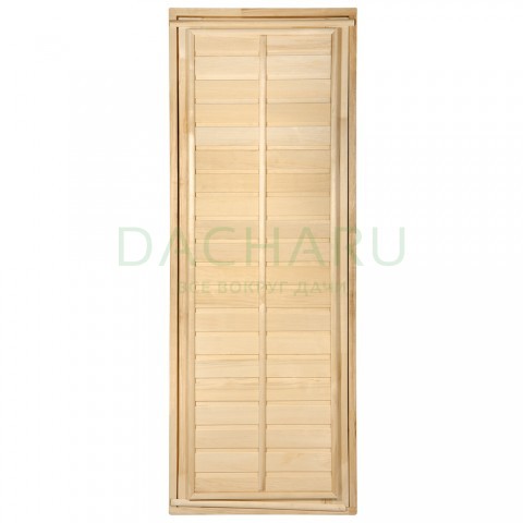 Дверь глухая с фольгой  1,9х0,7 м., липа Класс Б, коробка из липы  "банные штучки" /34022