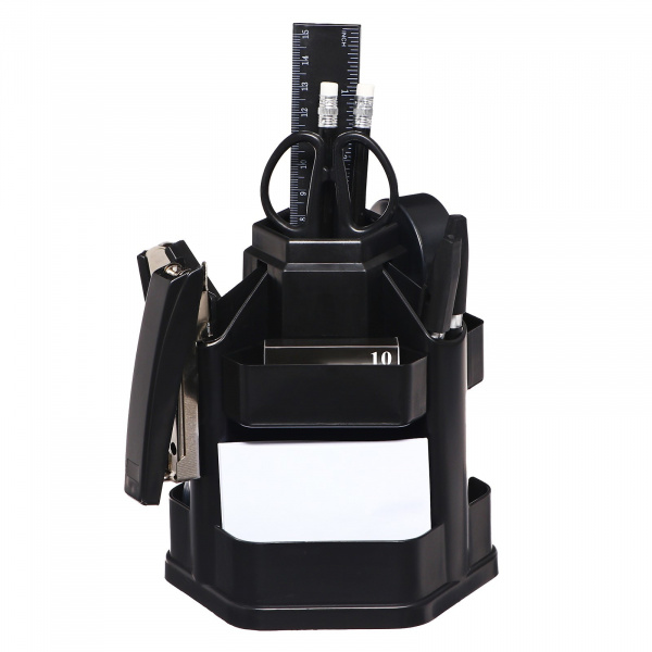 Набор настольный Dolce Office, 17 предметов, вращающийся, чёрный/240333